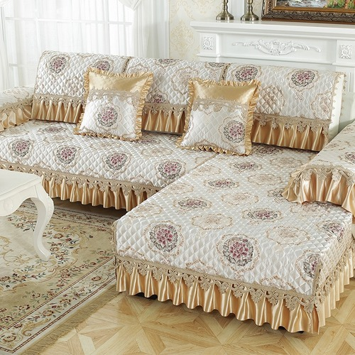 Lace Sofa Cover Sofa Towel Solid Color Cover Seat Cover Room Corner Sofa Towel - Bild 10 von 25