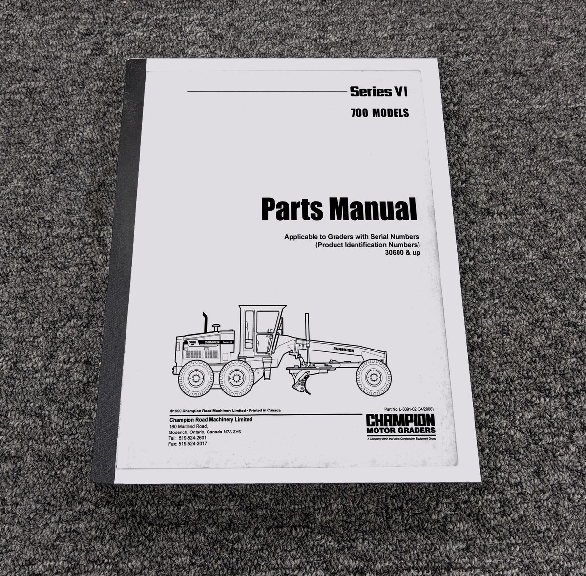Champion 710A 716A 720A VHP Motor Grader Series VI Parts Catalog