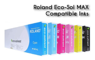 6 x Tinte für ROLAND SolJet Pro II III SJ VS XJ 540 640 / ESL3 Eco-Sol MAX 440ml