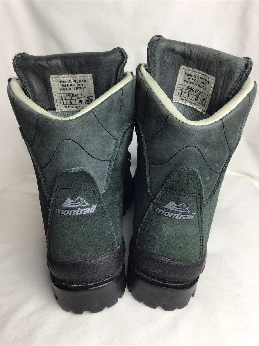 Montrail Womens Size 8.5 High Top Hiking Boots Italy Green  display picture 3