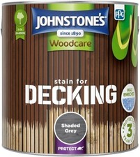 Johnstone's Woodcare Stain for Decking Shaded Grey 2.5L