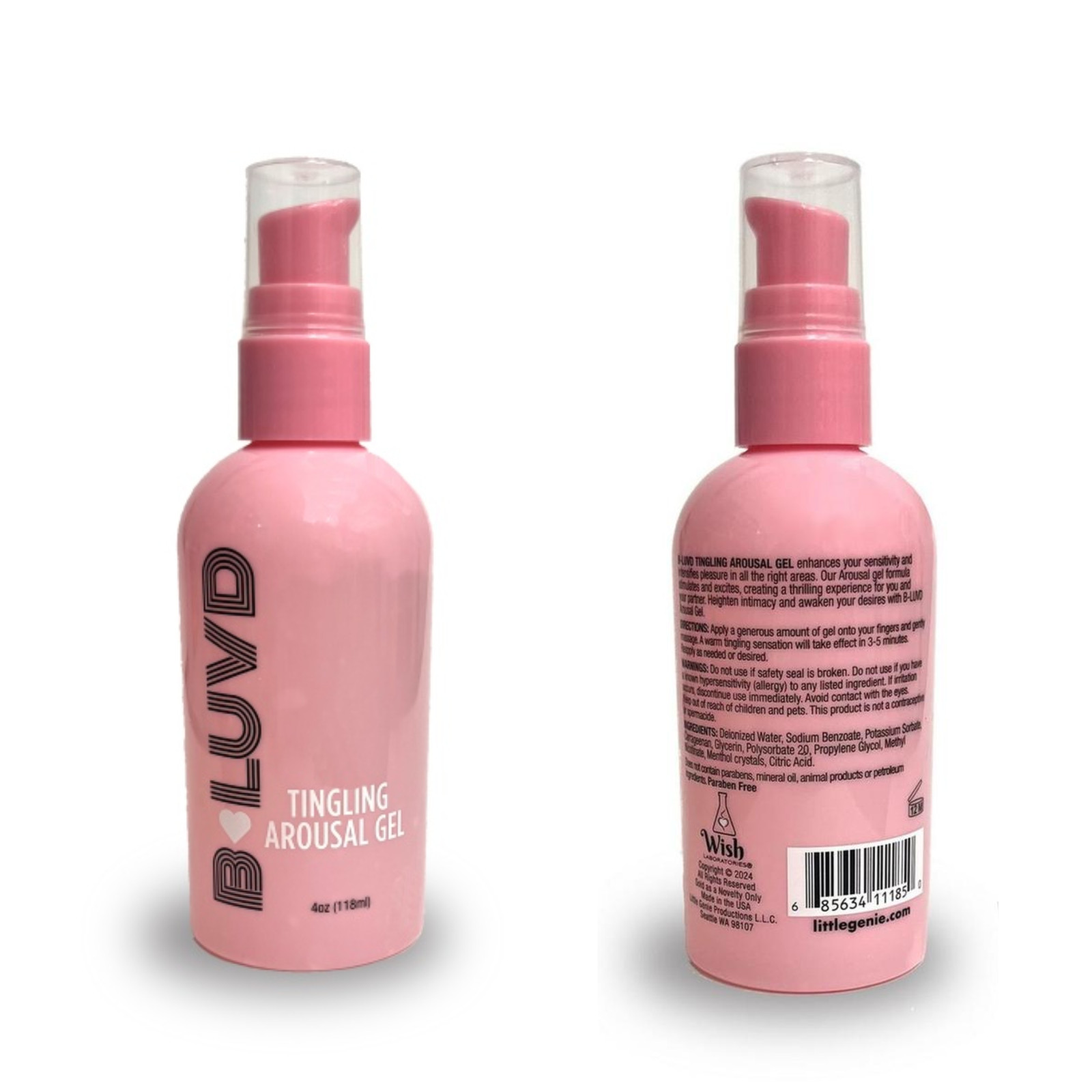 Premium Unflavored Water Gel-Based Lube Personal Long-Lasting Adults Lubricant 