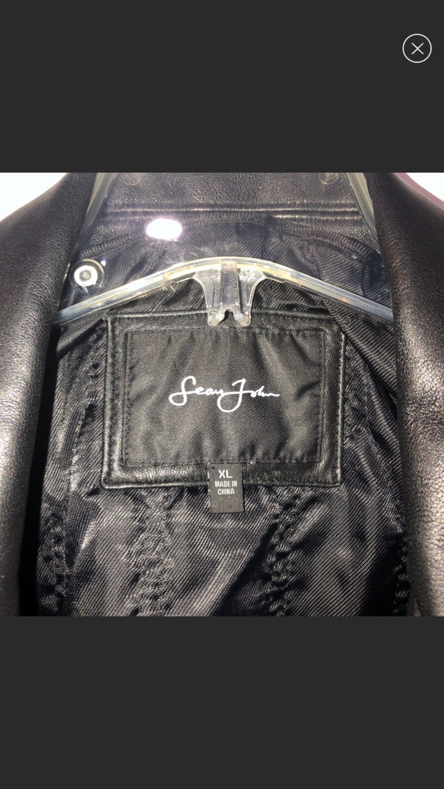 sean jean leather jacket