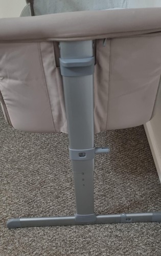 Chicco Next 2 Me bedside crib cot. With Straps MDF Board & matress Beige VGC - Picture 3 of 6