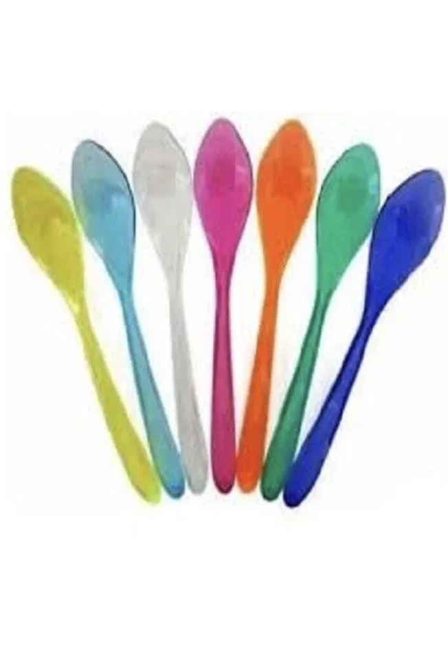 ELITE 1000 pezzi Cucchiai 14Cm Cucchiaini Plastica per Granita Gelati Yogurt