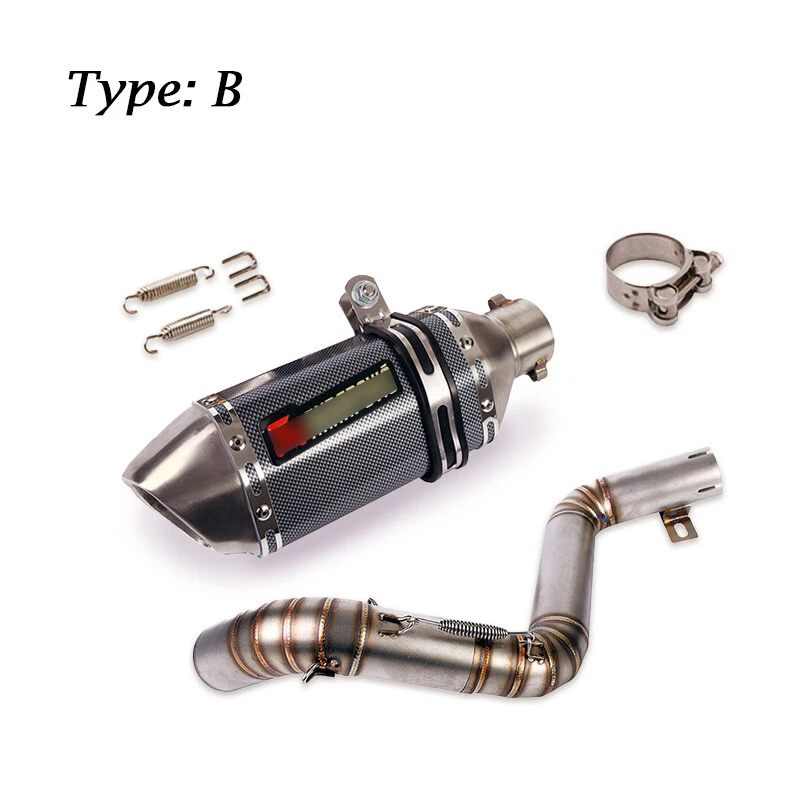 Silenciador de escape de motocicleta tubo médio deslizante modificado para DUKE 390 200 2012-2016 - Imagem 4 de 4