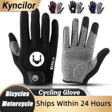 Road Mountain Bike Gloves Breathable Gel Pad Touch Screen Anti-Slip MTB Gloves