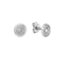 Ohrschmuck Ohrstecker 925 Sterling Silber Rhodiniert Rund Glanz Echtschmuck Neu