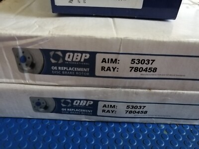 Qbp Rotor QBP Front Disk Brake rotors(2) with brake pads (new old stock) for 2009 ...