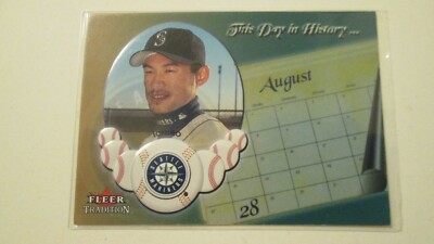 2002 Fleer Tradition Update This Day In History.. Ichiro Seattle Mariners