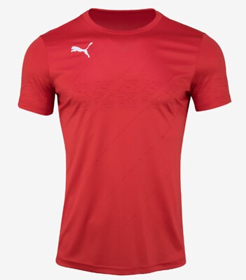 Puma Men KK TWO T-Shirts Training Red Football Soccer Tee GYM Jersey 92895601