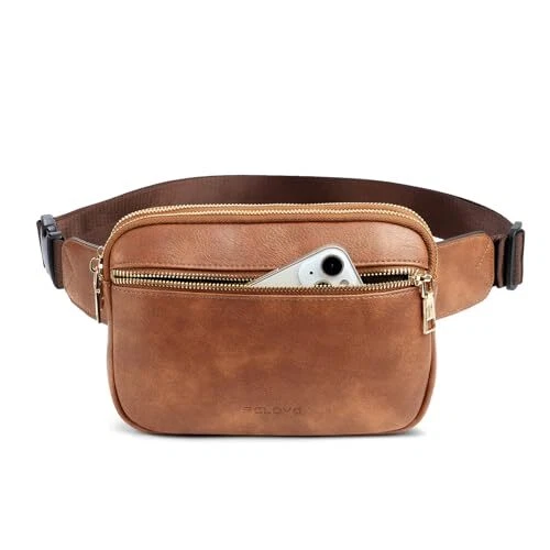 Belt Bag for Women Crossbody Bags for Women Trendy Chest Bag for Men F-Brown Belt Bag for Women Crossbody Bags for Women Trendy Chest Bag for Men F-Brown