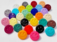 Happy Face buttons 15mm shank novelty in 30+ colours - Clothing / Baby  Cardigan