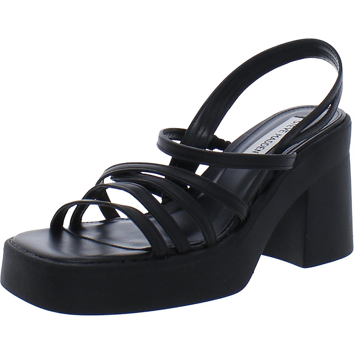 Женские босоножки на платформе Steve Madden Kalani черного цвета, размер 9, средний (B,M), BHFO 0983