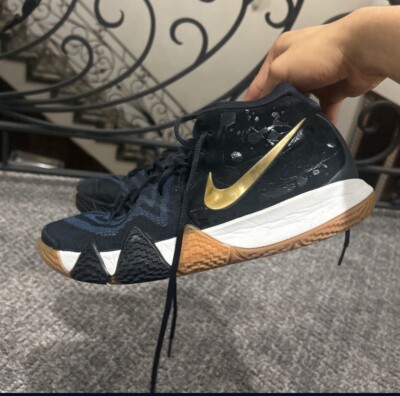 nike kyrie 4 pitch blue metallic gold