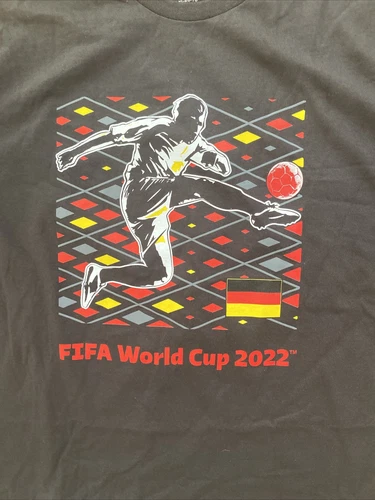 Men's FIFA World Cup Soccer Short Sleeve T-Shirt New Size XL