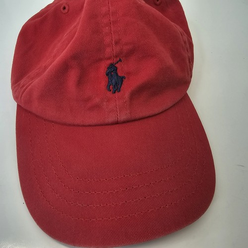 Polo Ralph Lauren Hat Cap Youth Boys Strapback Red Low Profile Streetwear Logo - Picture 7 of 12