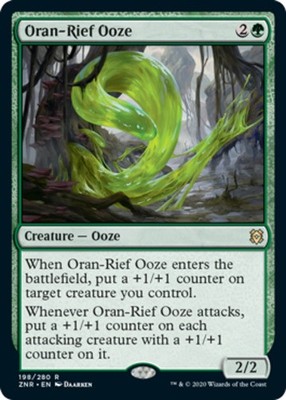 4x Oran-Rief Ooze - Foil NM-Mint, English Zendikar Rising MTG Magic