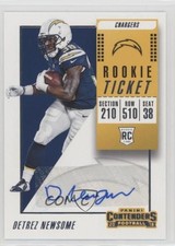2018 Contenders Rookie Ticket/Rookie Ticket Variation Detrez Newsome Auto 0v9m