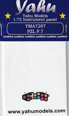 Yahu 1/72 Polish PZL P.7 Instrument Panel Arma Hobby YMA7287