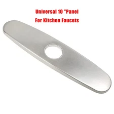 10" Kitchen Faucet Plate Sink Hole Cover Deck Escutcheon Nickel Stainless Steel