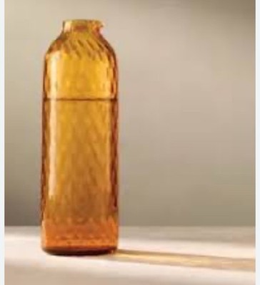 LSA Vintage Amber Dapple Collection, Water Carafe + drinking glass.