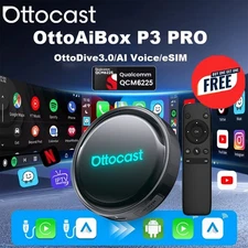 2026 Ottocast P3 Pro Multimedia Aibox 2K HDMI Out Wireless Carplay Adapter YT+TK