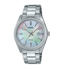 Casio MTP-1302DS-7A Men's Watch Stainless Steel Mother of Pearl Analog Tracking