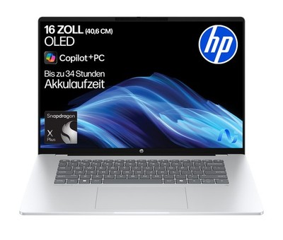 HP OmniBook 5 OLED 16-bf0377ng, Copilot+ PC - 16 Zoll Qualcomm Snapdragon X Plus