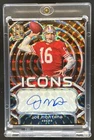 2024 Panini Spectra Joe Montana Icons Orange Neon Auto Autograph #/10 49ers