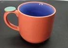 Lindt Stymeist Colorways Coffee Mug Coral Purple Blue Thumbprint Handle