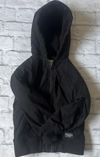 Abercrombie Kids Size 5/6 Boys black Jacket With Hood Preowned Good Condition