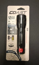 Coast GX20 1200-Lumen Waterproof Alkaline-Dual Power LED Flashlight
