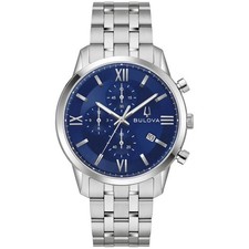 Bulova Sutton Chronograph Blue Dial Stainless...