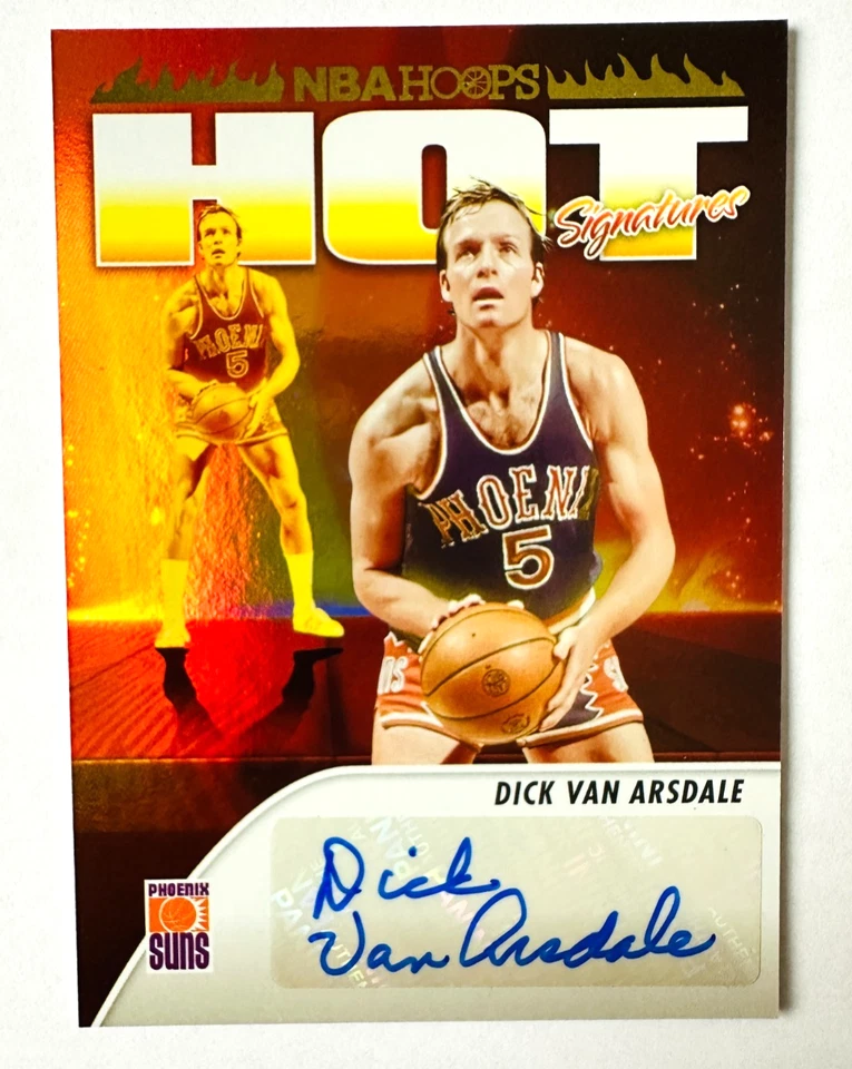 2023-24 Panini NBA Hoops Dick Van Arsdale AUTO Card Hot Signatures Suns Legend! - Image 3 of 3