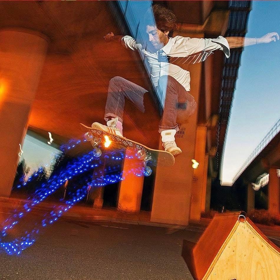 SANTA CRUZ SLIME BALLS SKATEBOARD WHEELS LIGHT UPS BLUE LED 60mm / 78a 