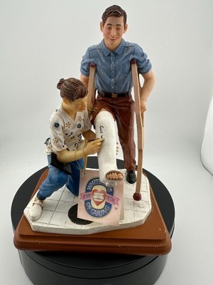 Vanmark White Caps of Caring Get Well Soon Figurine 1999 Limited Edition VG