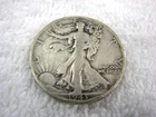 1943- S Walking Liberty half dollar, 90% silver coin
