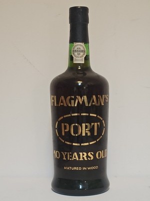 FLAGMAN'S PORT 10 YEARS OLD (1980) Bottled 1990 MATURED IN WOOD 0,7 LTR. 20%VOL.