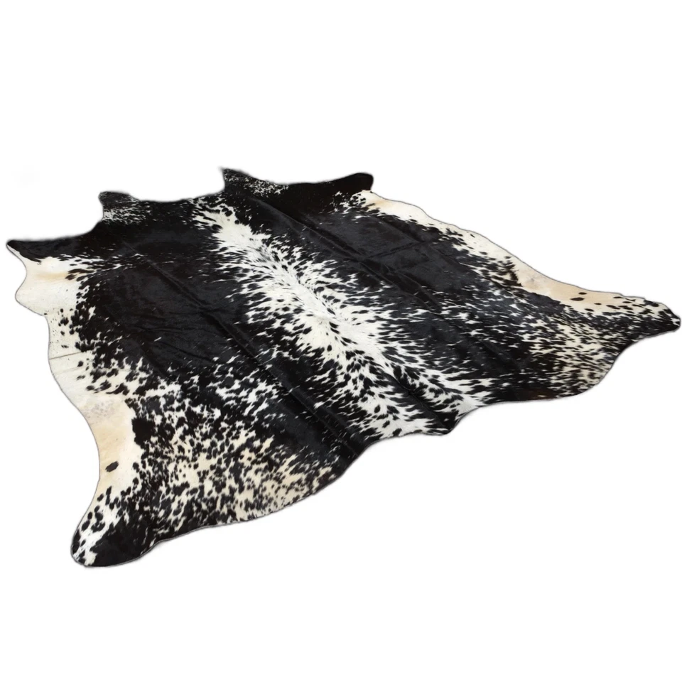 Genuine Cowhide Rug Shadow Creek Black & White Cowhide Rug Size 5'-2" x 5-0" - Image 3 of 4