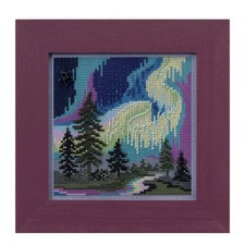 Aurora Borealis Northern Lights Mill Hill Buttons and Beads Cross Stitch Kit