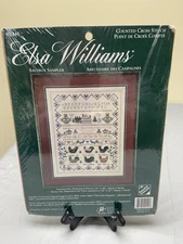 New Elsa Williams Counted Cross Stitch Kit - Saltbox Sampler 02141 Sealed