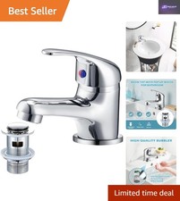 Modern Single Lever Chrome Mixer Tap for Small Sinks - Eco-Friendly Design