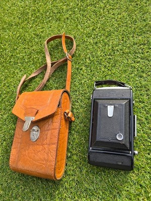 Vintage Antike Klappkamera   Zeiss Ikon Anastigmat 1:4.5 f=10,5cm Lederhülle