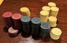 Vintage Poker Chips Clay Composite And Possibly a Few Bakelite Mixed In