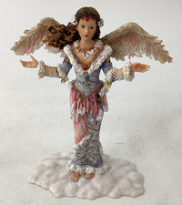 LEONARDO Ltd Ed Winter Blessings Figurine Angel Whispers Christine Haworth