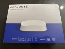 BRAND NEW eero Pro 6E (1-Pack) AXE5400 Tri-Band Mesh Wi-Fi 6E Router