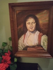 Oil Painting La Bohemienne By Dutch Artist Frans Hals Copy By Catherine Fairy 