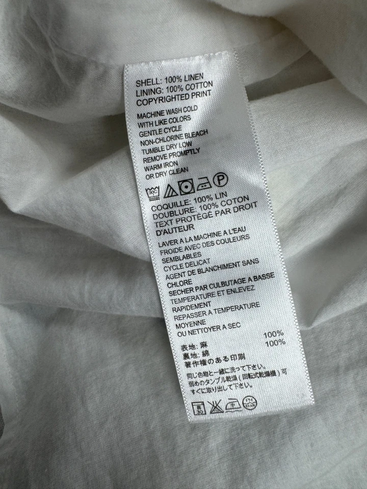 Tommy Bahama Dress Women Medium Rumba Linen Pastel Floral Tropic Shift Midi Boho - Image 4 of 4