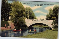 Postcard BRIDGE SCENE St. Paul Minnesota MN o/19 AK4250